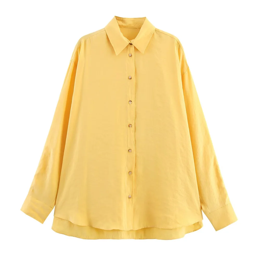 2026 New Women's Fashion Versatile Striped Loose Long Sleeve Collar Single breasted Decorative Shirt