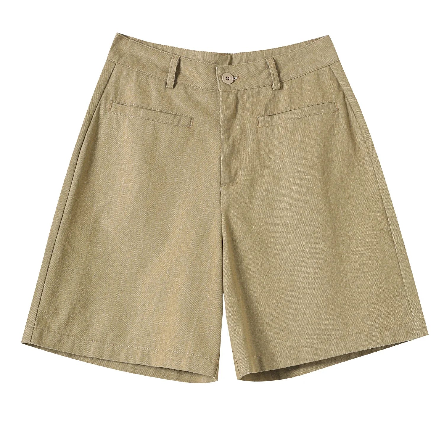 Summer Cotton and Linen Women's Wide Leg Shorts with Belts 2025 New High Waist Solid Casual Loose Short Pant for Womens